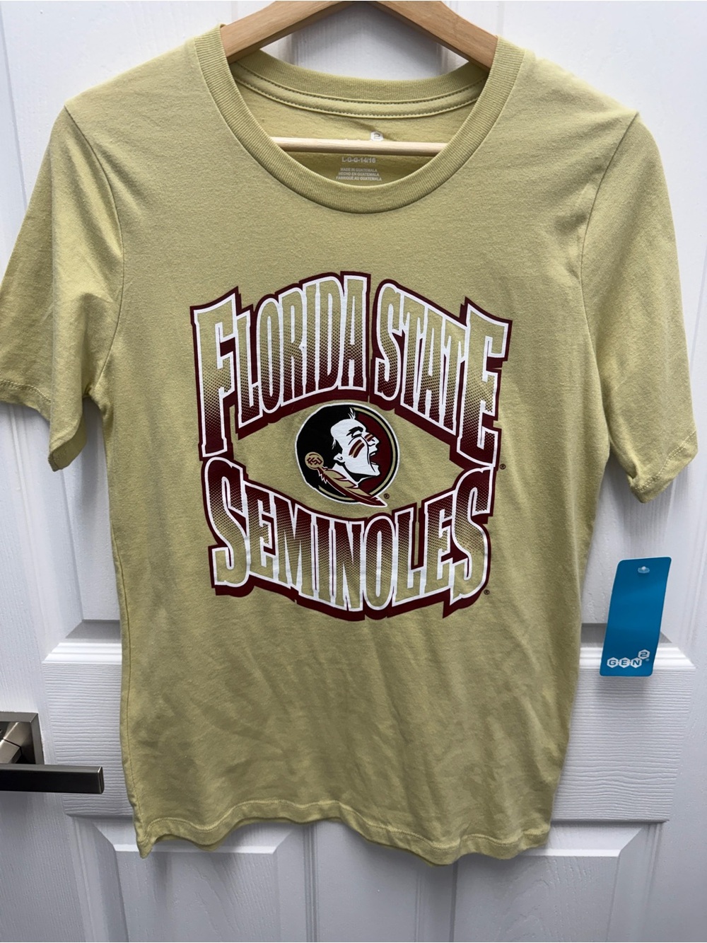Florida State Seminoles Kids Short Sleeve Tee - Gold FSU Large 14/16